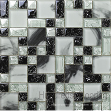 Cracked Mosaic, Mosaic Wall Tile, Crystal Glass Mosaic (HGM282)